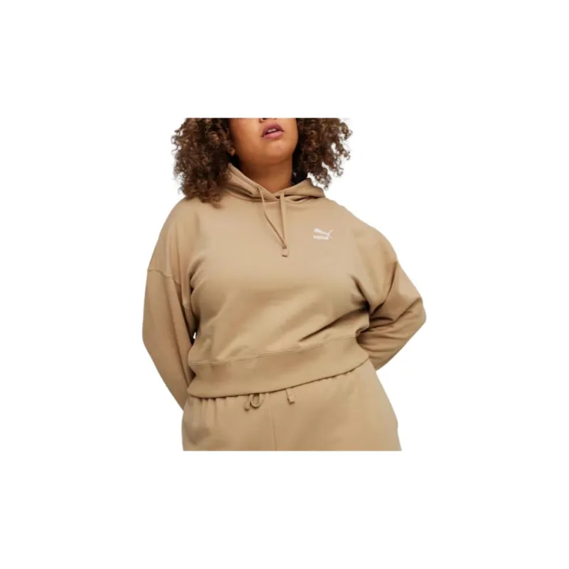 PUMA Better Classics Hoodie Sweatshirt Women's Light Brown-2