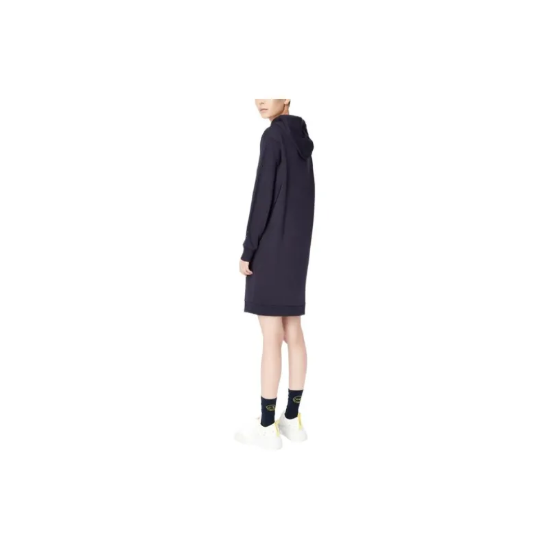 ARMANI EXCHANGEAE x SMILEYWORLD ARMANI EXCHANGE X SmileyWorld FW22 Long-Sleeved Dresses Women's Marine Blue-1