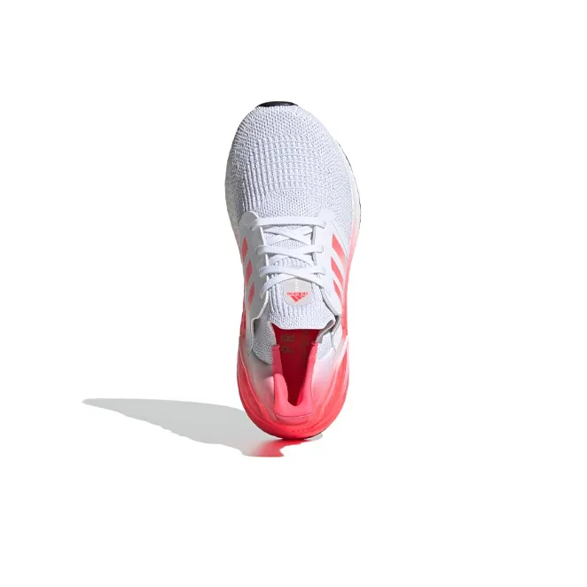 Adidas ULT Ultraboost 20 J Slip Resistant And Breathable Low Top Kids' Running Shoes White Pink Gradient Teenagers-4