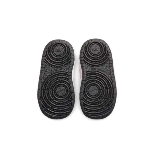 Nike Court Borough Low 2 Low Top Skateboard Shoes Black White Orange Infant And Toddler-5
