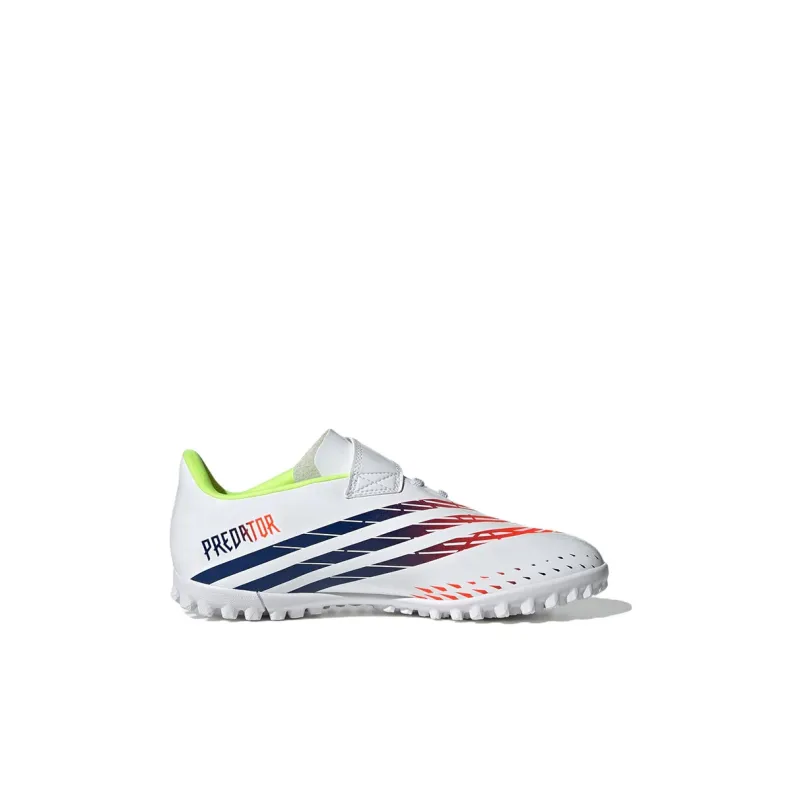 Adidas Adizero Ambition Panther 2.0 Edge.4 H/L TF J Anti Slip Wear Resistant Low Top Kids' Soccer Shoes White Kids'-1