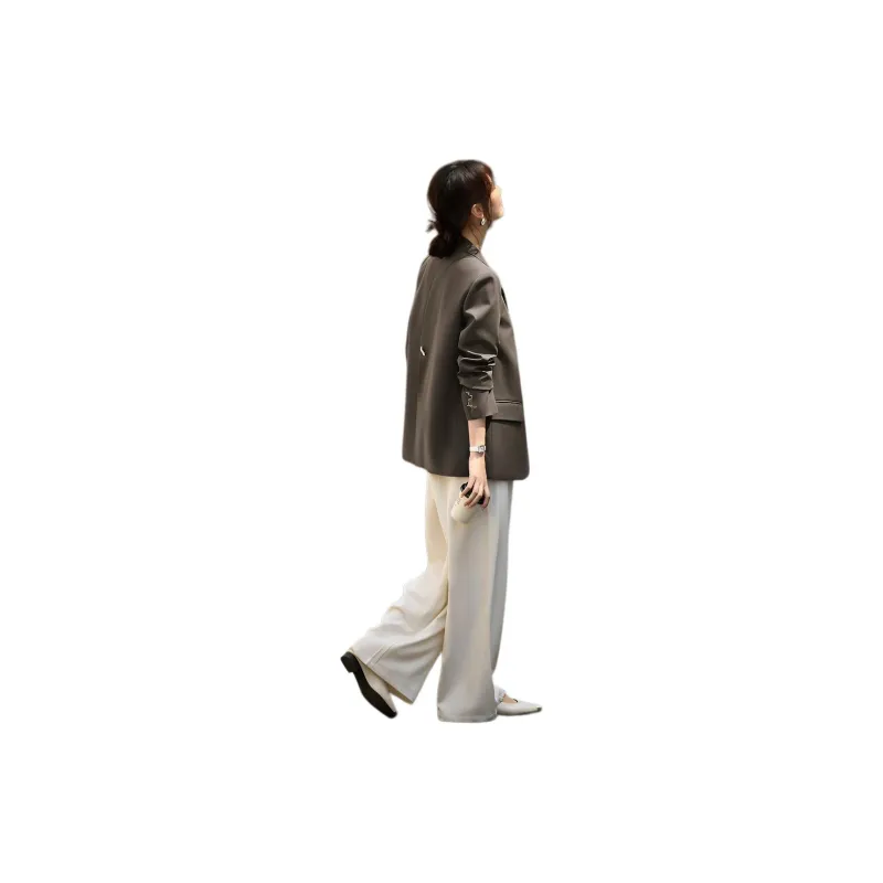 XWI Business Suit Women's Camel Gray-2