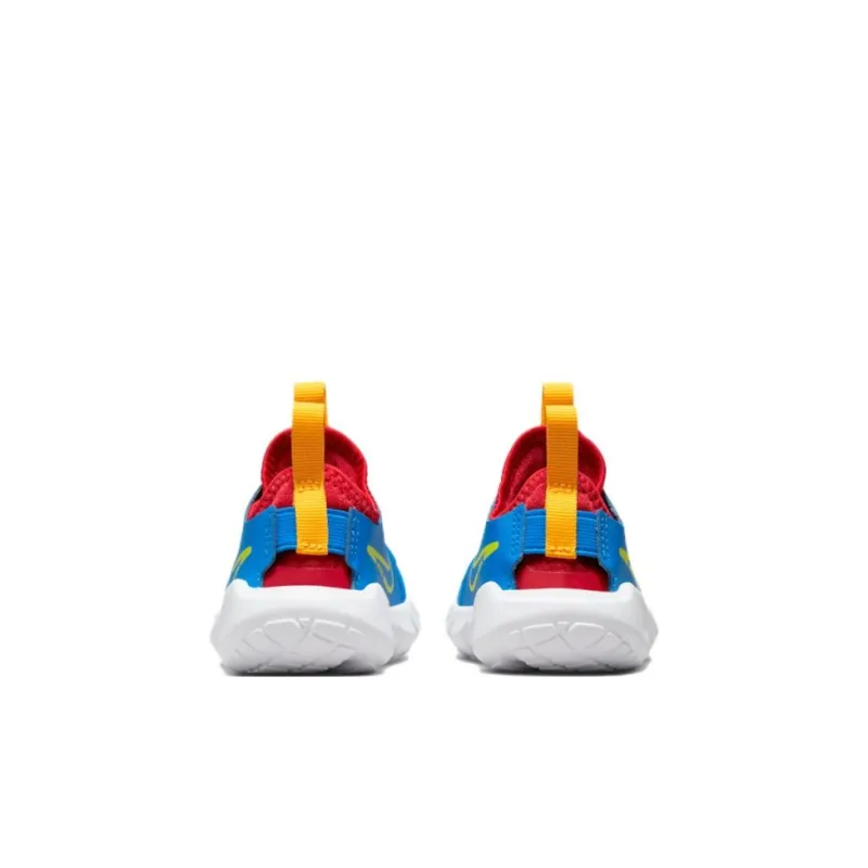 Nike Flex Runner 2 Slip Resistant Cushioning Low Top Running Shoes Blue Red Infant And Toddler-4
