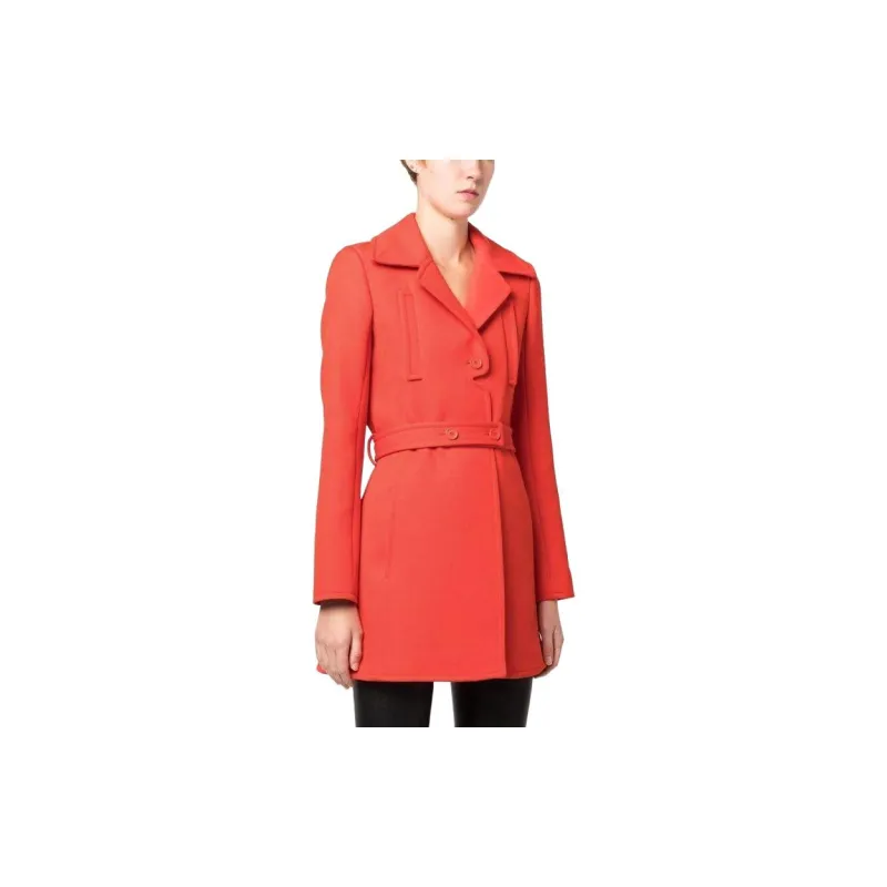 COURREGES Tailored Virgin Wool Coat-3