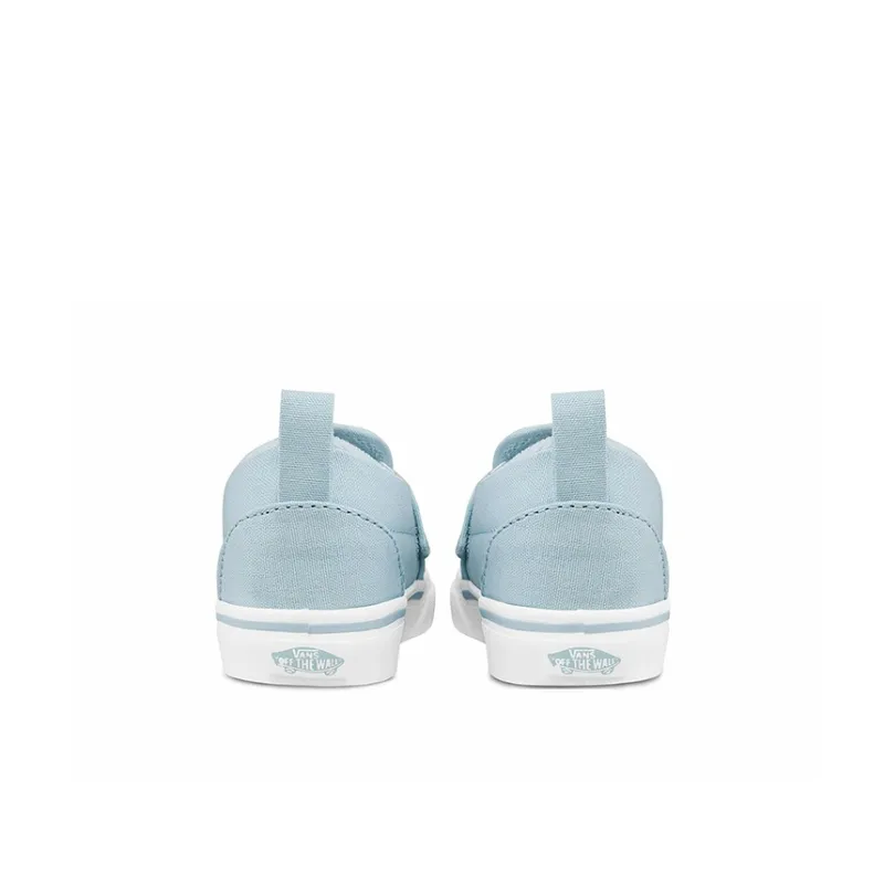 Vans Slip-on Anti-Slip And Wear-Resistant Breathable Low-Top Toddler Shoes Blue Infant And Toddler-4