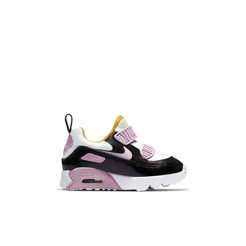 Nike Air Max 90 Low Top Running Shoes Black Pink Infant And Toddler-1