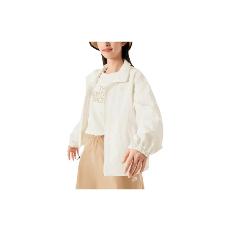THE NORTH FACE Windproof UV Protection Sun Protection Clothing Women's Dune White-3