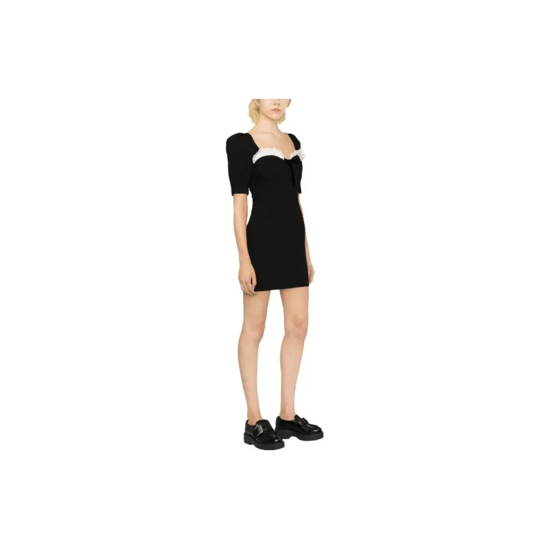 Alessandra Rich Lace Detailed Mini Dress-3