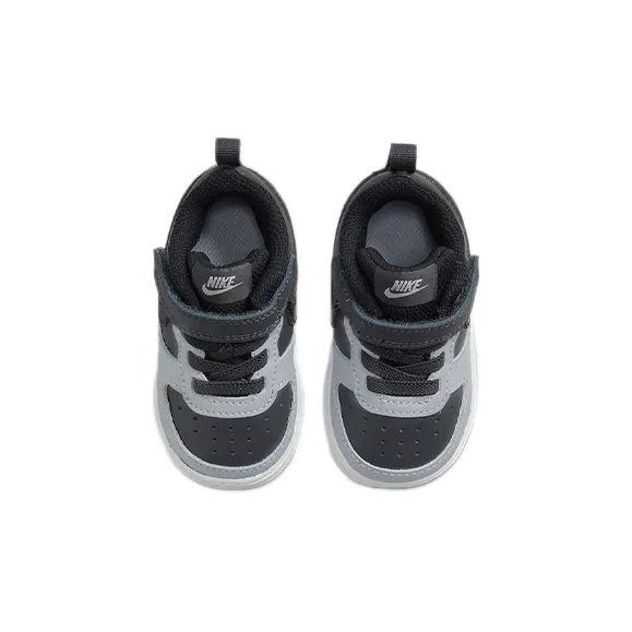 Nike Court Borough Series Anti Slip Wear Resistant Low Top Toddler Shoes Black Gray Infant And Toddler-3