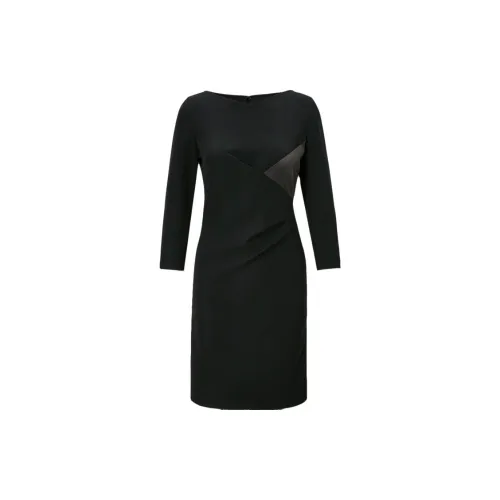 EMPORIO ARMANI Long-Sleeved Dresses Women's Black