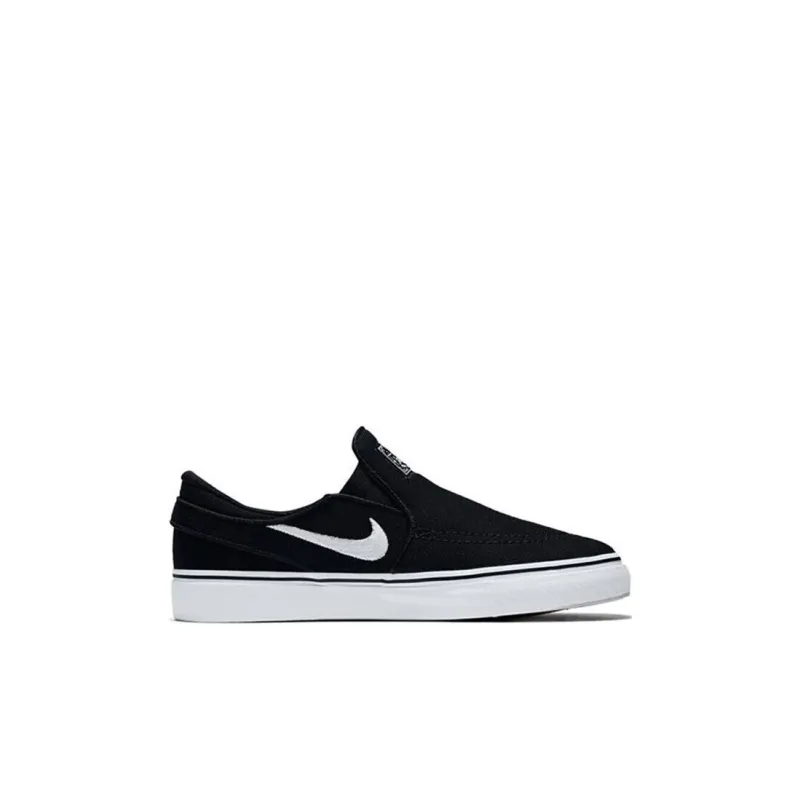 Nike SB Stefan Janoski Low Top Kids' Skateboarding Shoes Black White Children Aged 3 7 Years Old-1