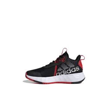 Adidas OwnTheGame 2.0 K Slip Resistant And Breathable Low Top Performance Basketball Shoes Black White Kids'