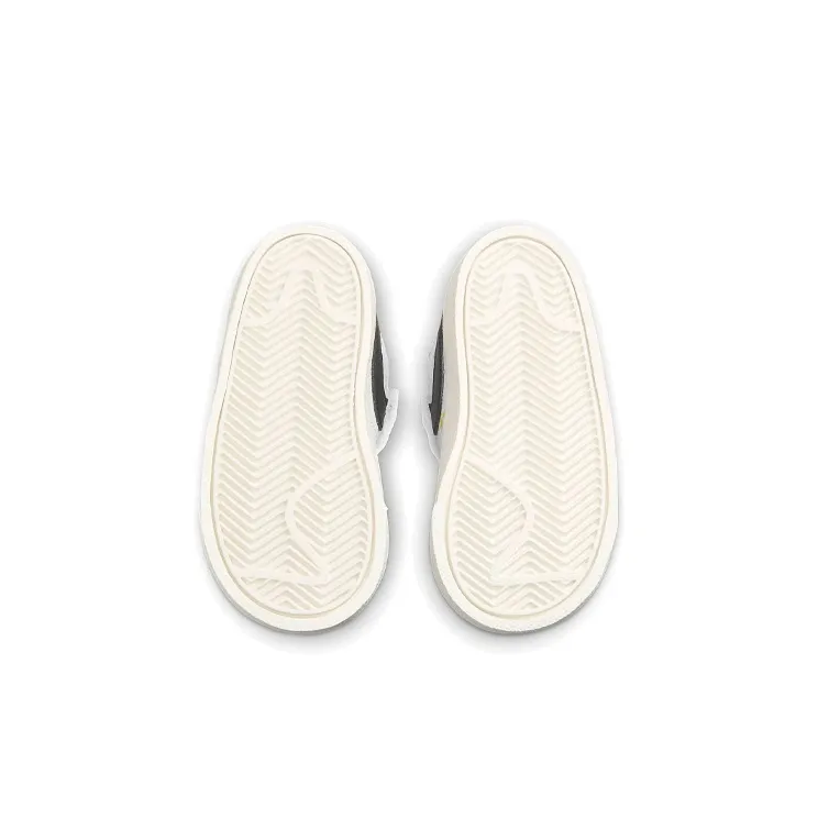 Nike Blazer 77 BB Slip-Resistant Cushioning Wear-Resistant Mid-Top Skateboard Shoes White Black Infant And Toddler-5