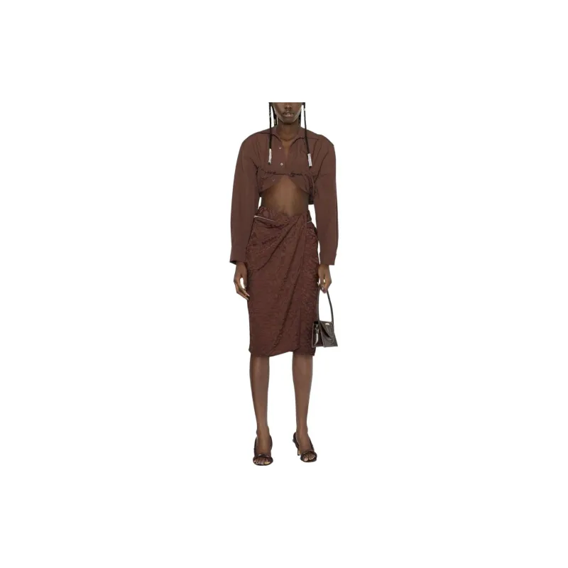Jacquemus Casual Long Skirts Women's Brown-1