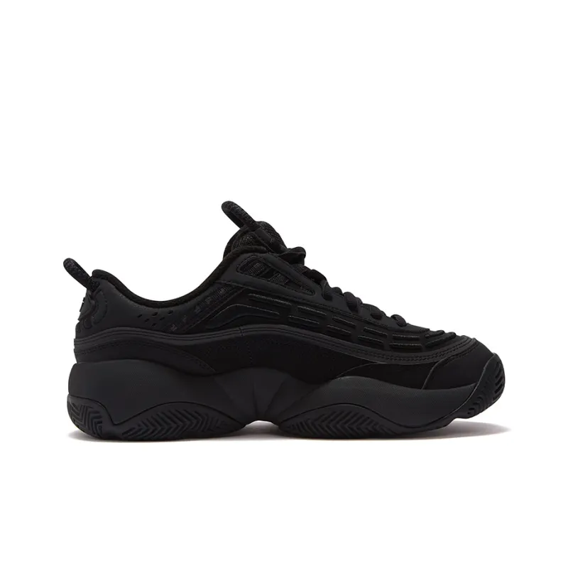 FILA FUSION Low Top Vintage Basketball Shoes Men's Black-1