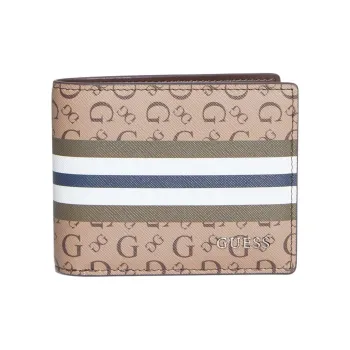 GUESS Artificial Leather Wallet Men's Brown