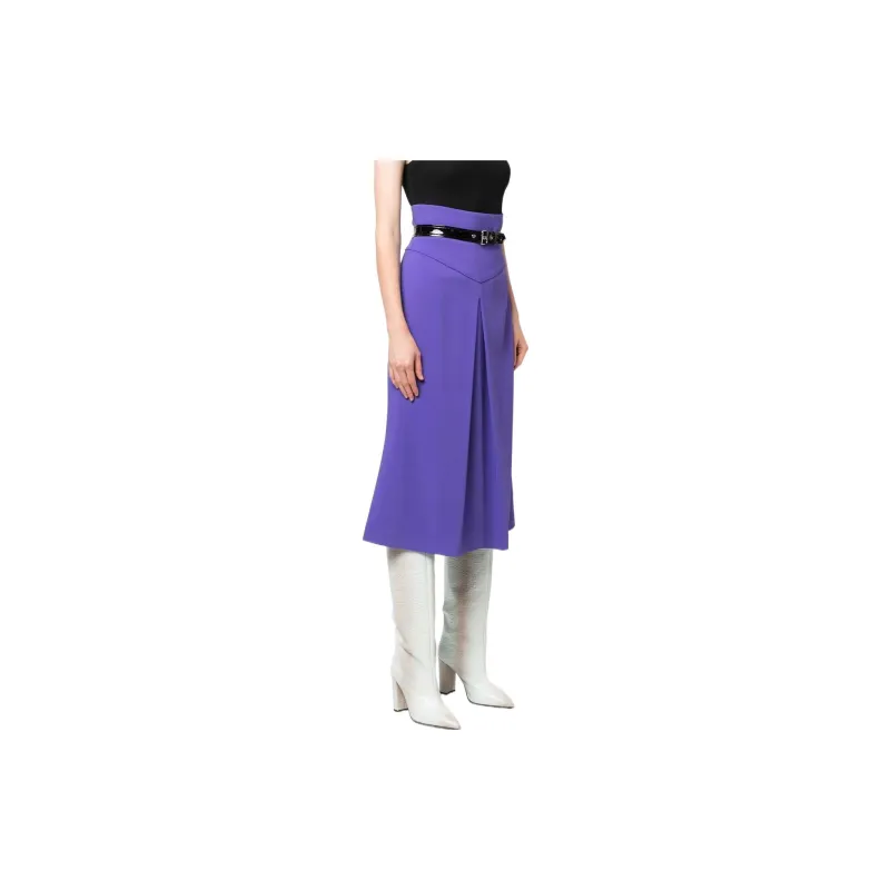 MOSCHINO High waisted Belted Skirt-2