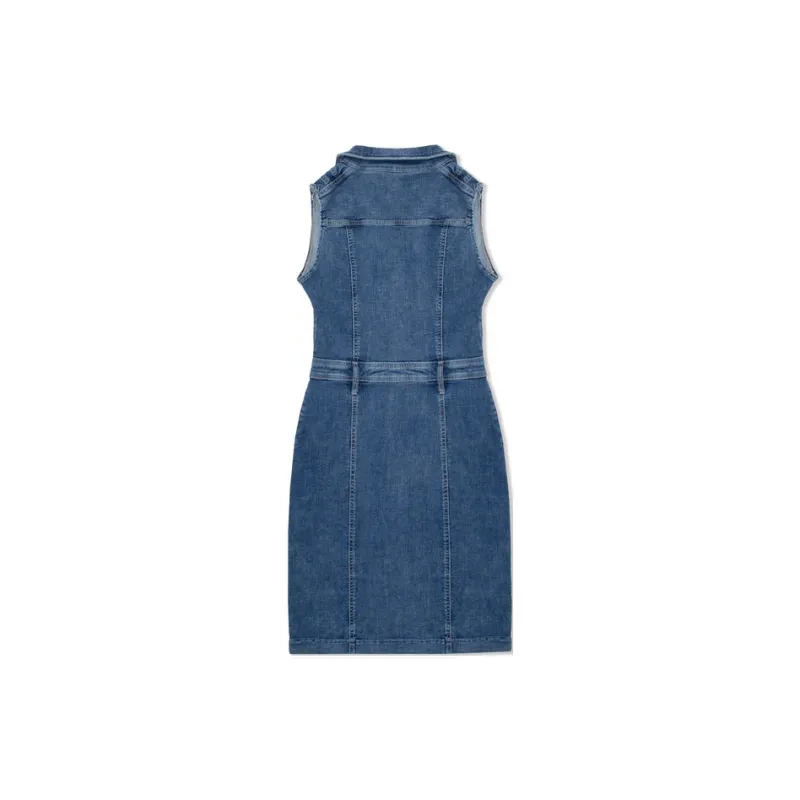 GUESS Sleeveless Dress Women's Blue-1
