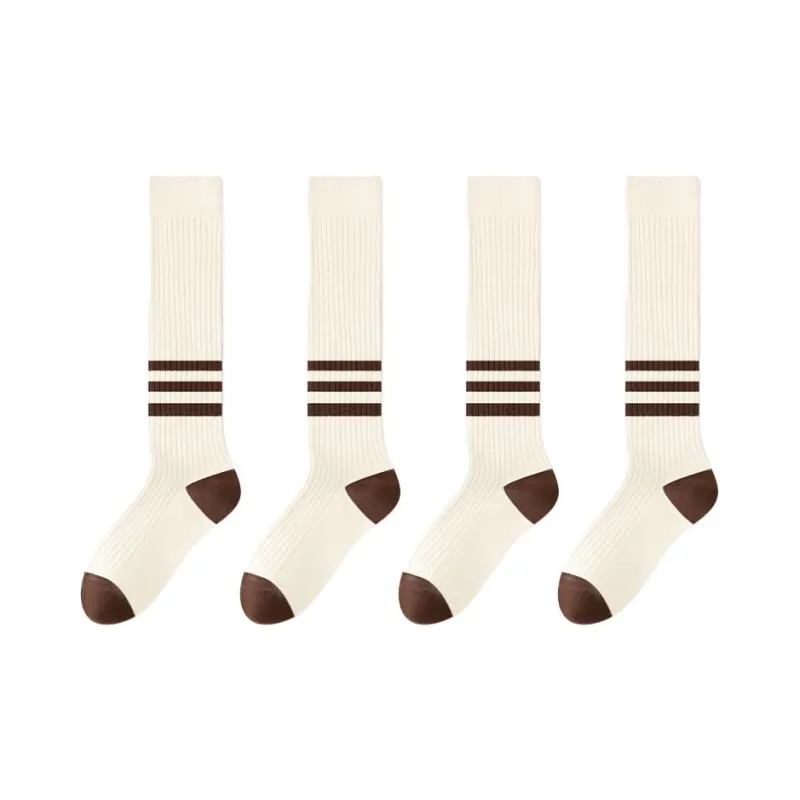 MIIOW Knee High Socks Women's 4 Pack-3