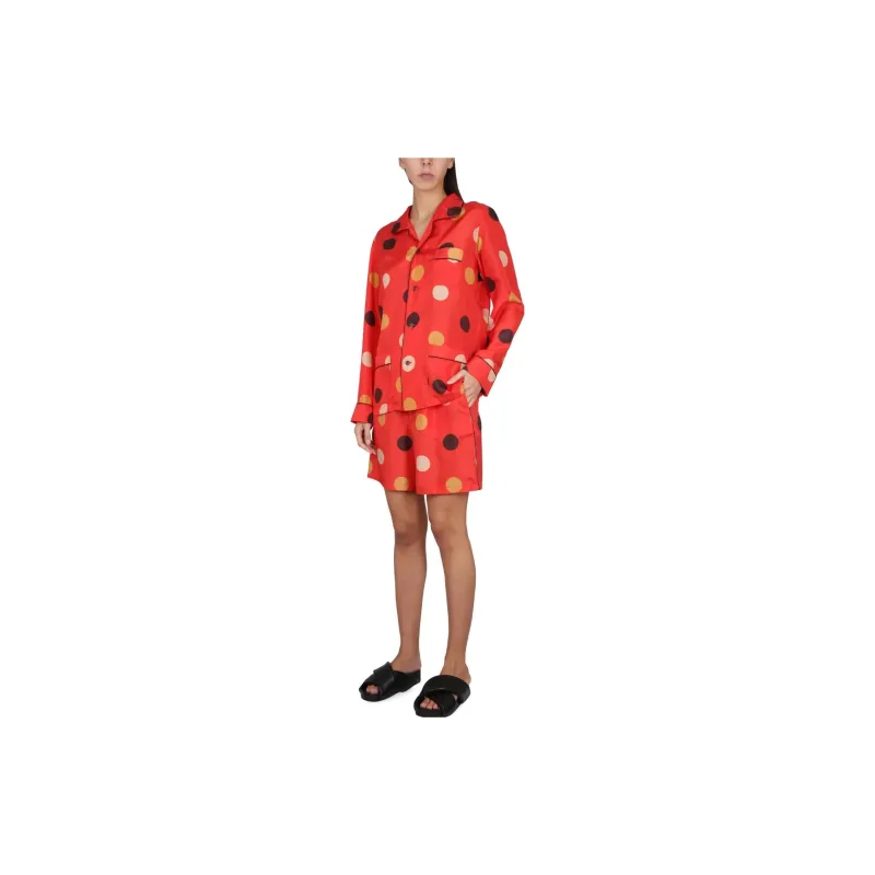 ASPESI Polka Dot Printed Buttoned Shirt-2