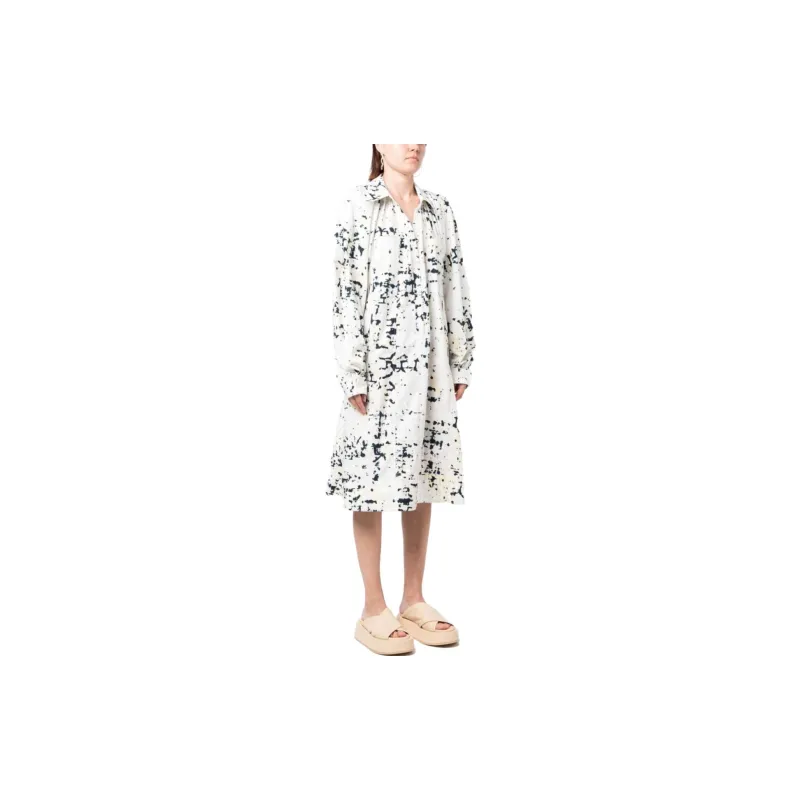 3.1 Phillip Lim Kaleidoscope Prnt Poplin Shrt Drs-1