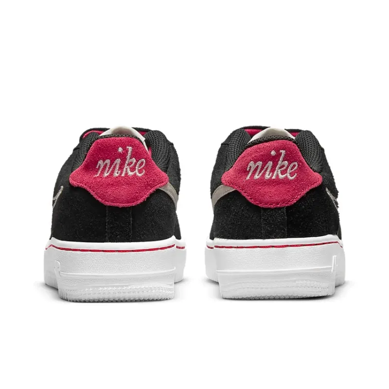 Nike Air Force 1 LV8 S50 Slip Resistant Cushioning Abrasion Resistant Low Top Skateboard Shoes Black Pink Teenagers-4