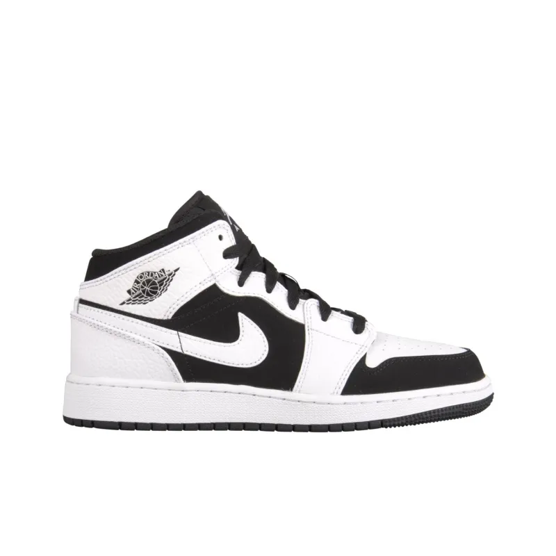 Jordan 1 Mid White Black GS-1