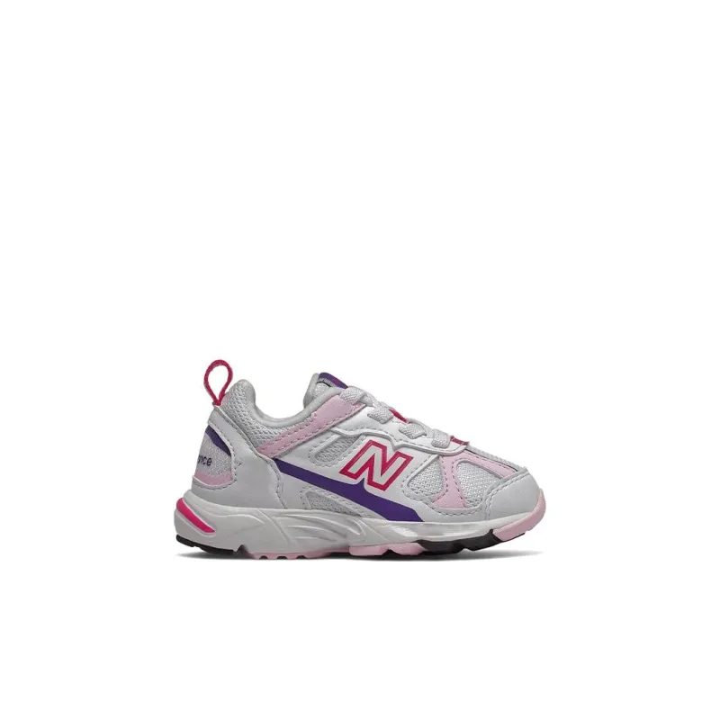 New Balance NB 878 Anti-Slip And Wear-Resistant Lightweight Low-Top Toddler Shoes White Pink Infant And Toddler-1