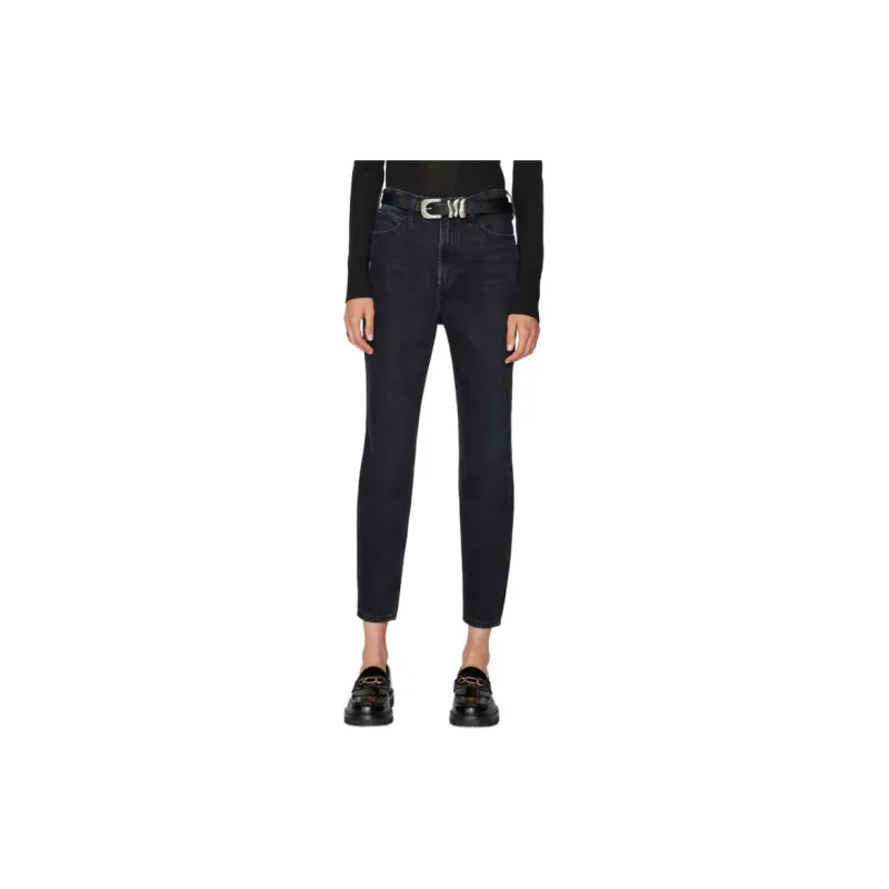 FRAME High-waisted Tapered-leg Jeans-1