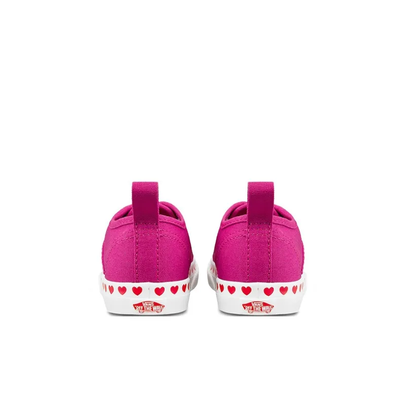 Vans Authentic Anti-Slip And Wear-Resistant Breathable Low-Top Toddler Shoes Rose Red Infant And Toddler-4
