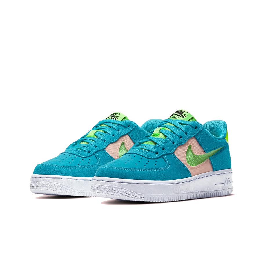 Nike Air Force 1 LV8 Oracle Aqua GS - POIZON