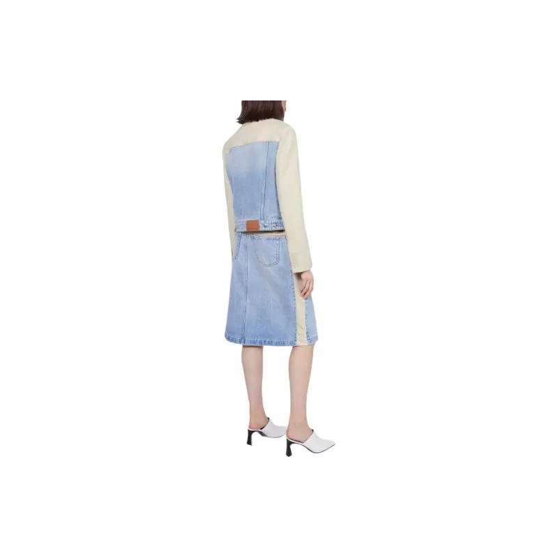 Stella McCartney Button Up Panelled Denim Jacket-2