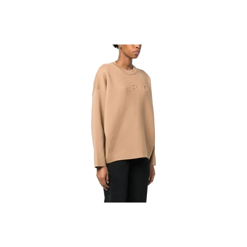 IRO NIGHT Intarsia Knit logo Jumper-7