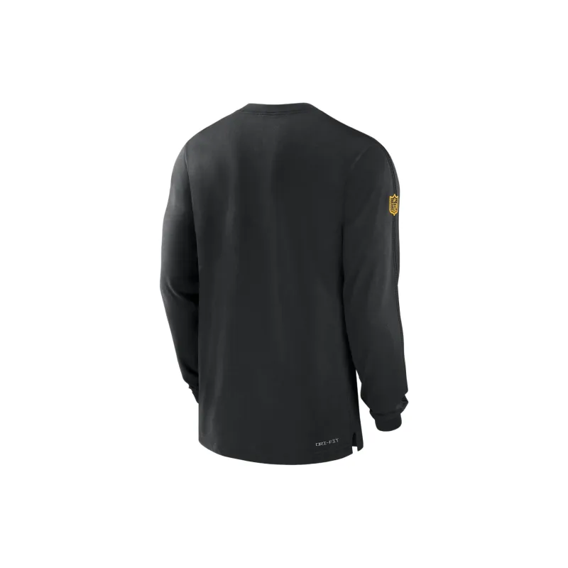 Nike Pittsburgh Steelers Sideline Player Team Issue Men's Nike Dri FIT Long Sleeve Top-1