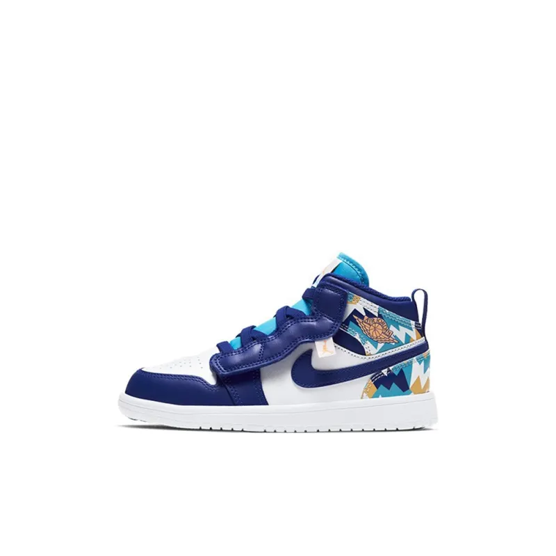 Jordan 1 Mid ALT PS White Blue-0