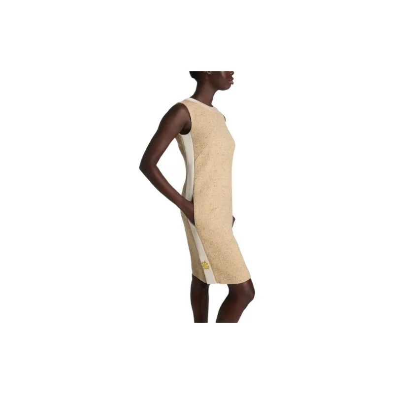 St. John Panelled Tweed Shift Dress-4