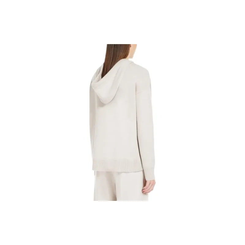 MaxMara Logo Embellished Knitted Hoodie-3