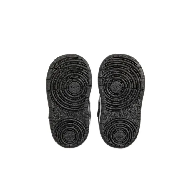 Nike Court Borough Series Anti Slip Wear Resistant Low Top Toddler Shoes Black Gray Infant And Toddler-5