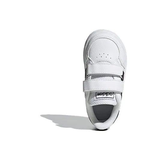 Adidas Neo Breaknet Low Top Skateboard Shoes White Black Infant And Toddler-4