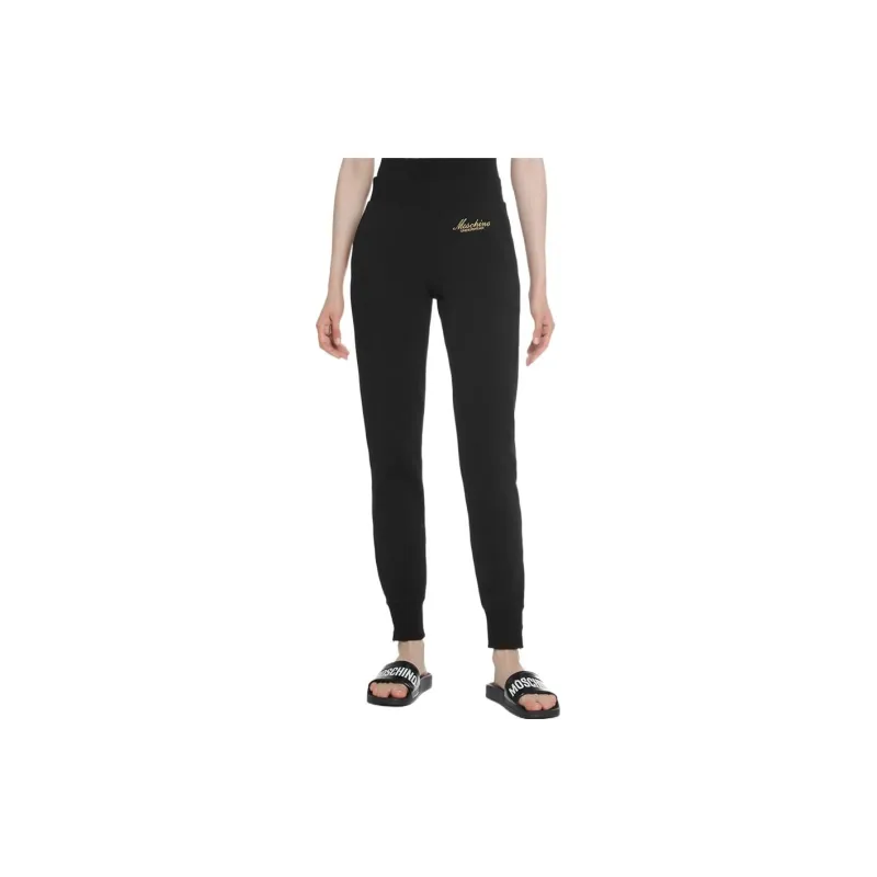 MOSCHINO Knitted Sweatpants Women's Black-1