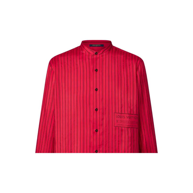 LOUIS VUITTON Collarless Neverfull Stripes Shirt-3