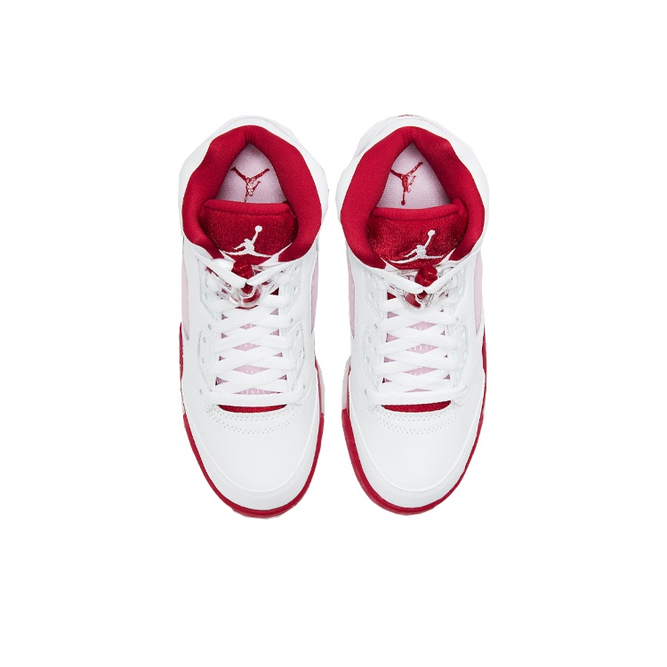 Jordan 5 Retro White Pink Red GS POIZON