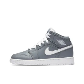 Jordan 1 Mid Cool Grey White GS