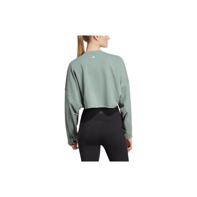 Adidas Sweatshirts Women's Silver Green-3