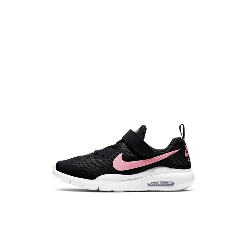 Nike Air Max Oketo Slip-Resistant Cushioning Kids Lifestyle Shoes Black Pink Children Aged 3-7 Years Old-0
