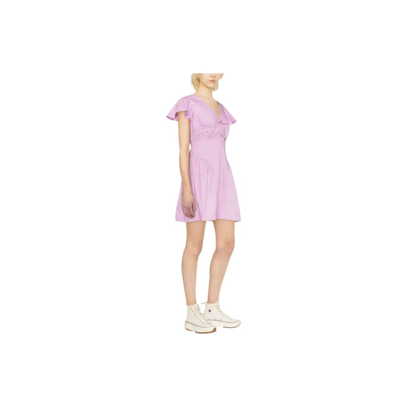 PINKO SS23 Short Sleeved Dress Women's Pink-2