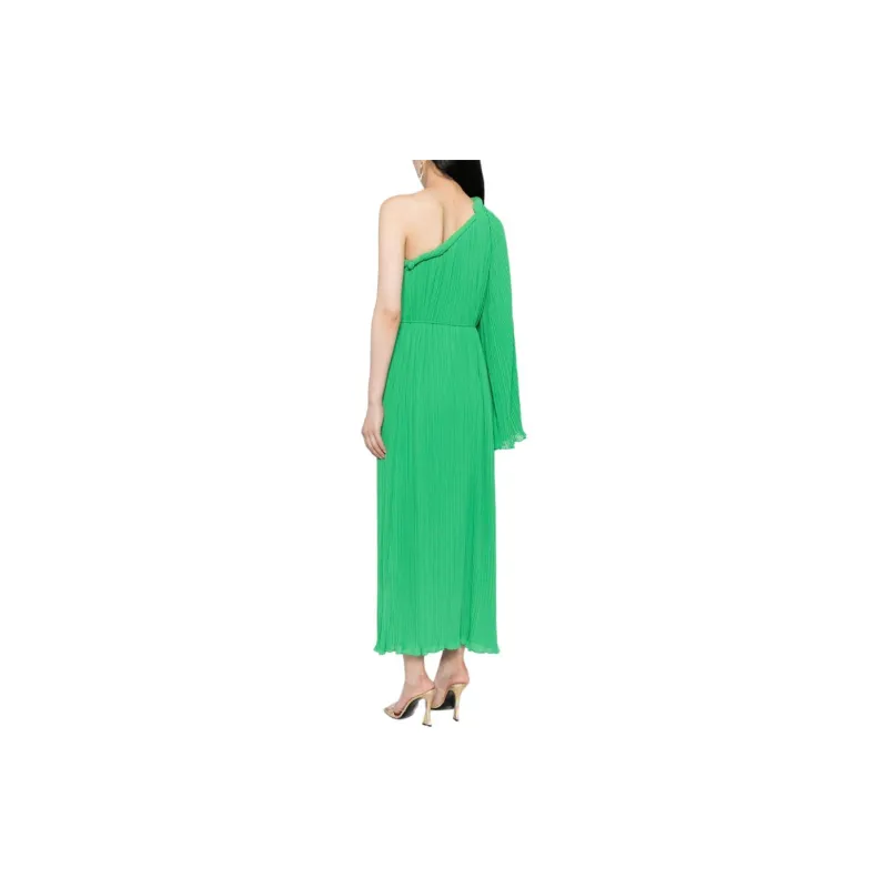 RACHEL GILBERT Crio Plissé-effect Midi Dress-2