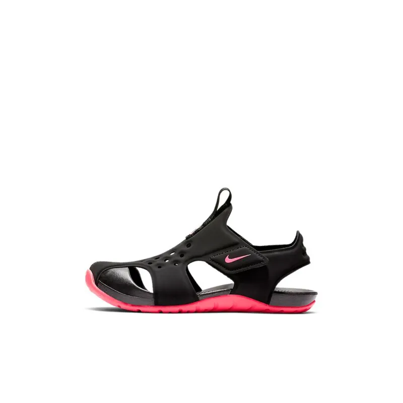 Nike Sunray Protect 2 Sandal Black Pink Children Aged 3 7 Years Old-0