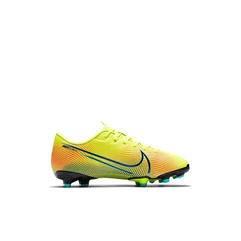 Nike Mercurial Vapor 13 Slip Resistant Support Lightweight Low Top Kids' Soccer Shoes Yellow Kids'-1