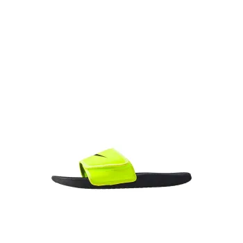 Nike Kawa Anti Slip Wear Resistant Slippers Black Green Kids'